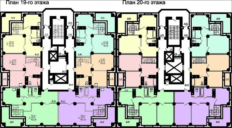 План 19-го этажа